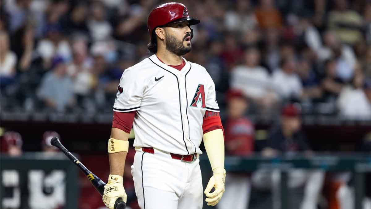Arizona Diamondbacks designated hitter Eugenio Suarez against the Houston Astros at Chase Field.