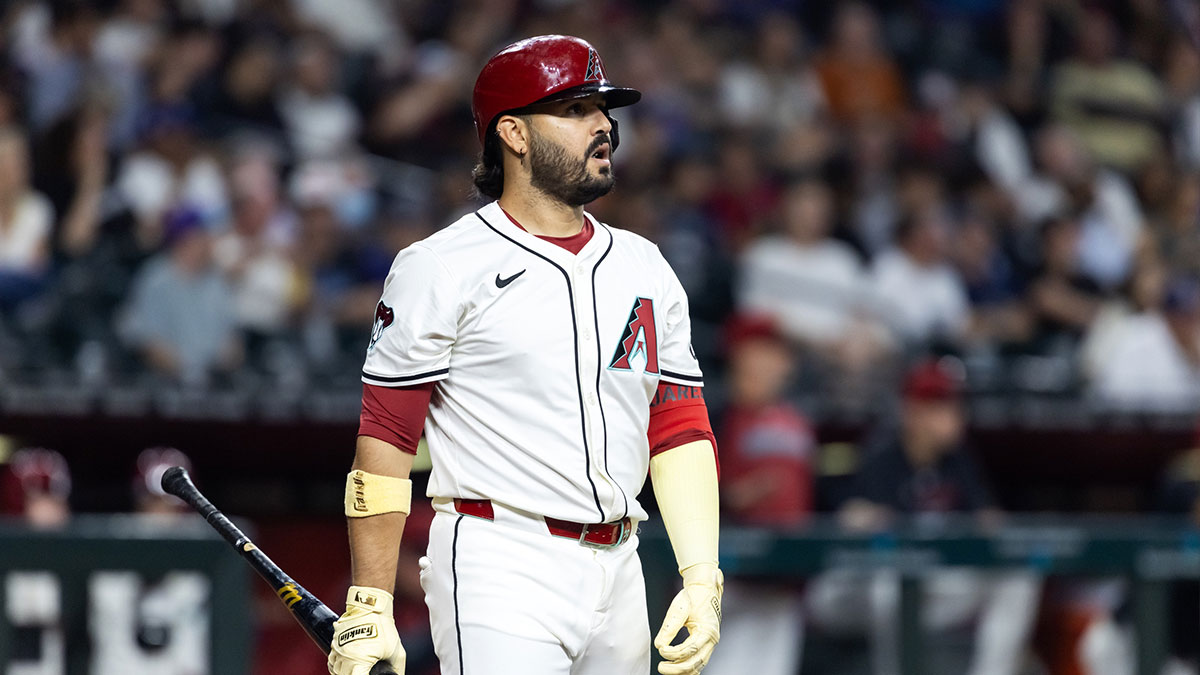 Arizona Diamondbacks designated hitter Eugenio Suarez against the Houston Astros at Chase Field.