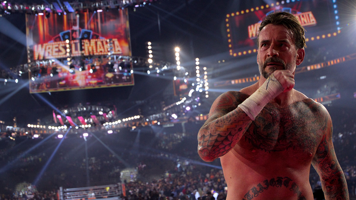 CM Punk as seen in the Netflix series WWE: Unreal.