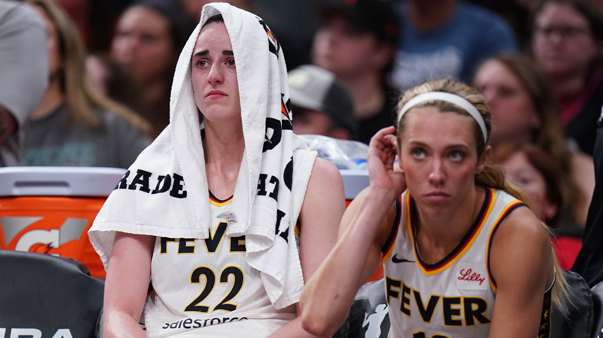 Video shows distraught Fever star Caitlin Clark on bench amid injury concerns