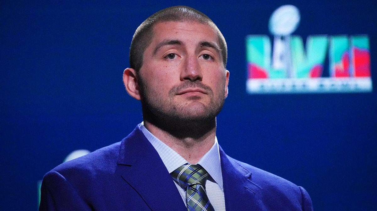 NFL Players Association president JC Tretter during the NFLPA press conference at the Phoenix Convention Center.