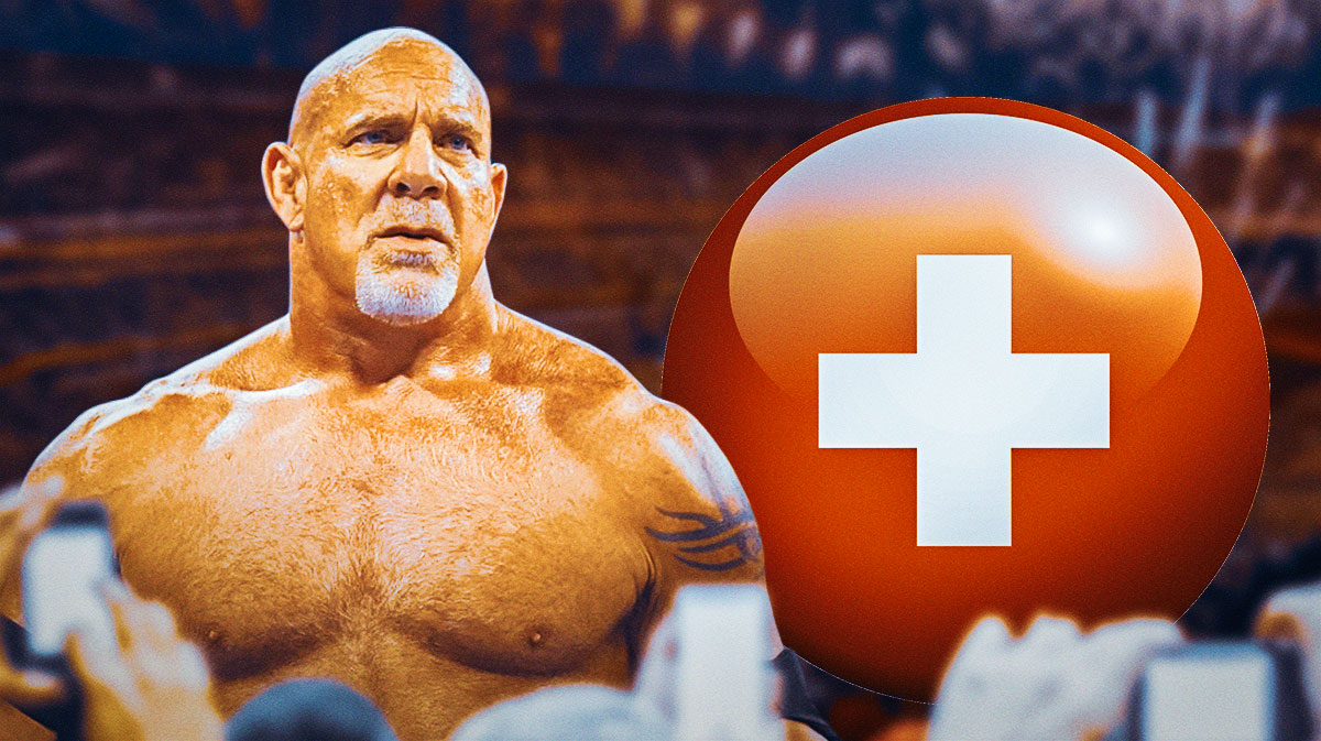 WWE star Goldberg, who suffered an injury in his last match.