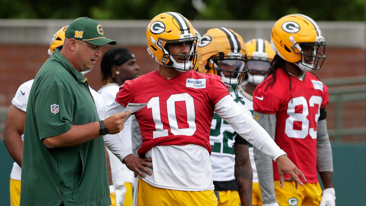 Green Bay Packers quarterback Jordan Love (10) during the team's first day of minicamp on June 10, 2025, at Ray Nitschke Field in Ashwaubenon, Wis.
