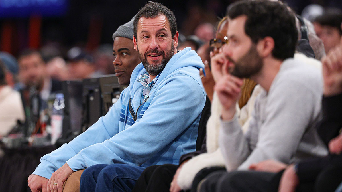 Happy Gilmore 2 star Adam Sandler, who praised Travis Kelce and Taylor Swift.