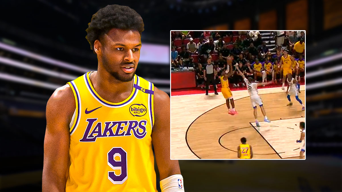 Bronny James welcomes Cooper Flagg to summer league with smooth move