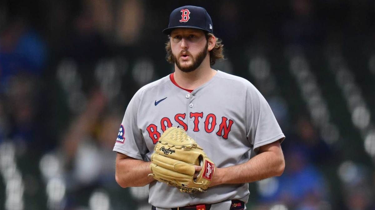 Boston Red Sox pitcher Justin Slaten (63) pitches during a game against the Milwaukee Brewers at American Family Field.