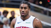 Detroit Pistons guard Jaden Ivey (23) in the first half against the Indiana Pacers at Gainbridge Fieldhouse.