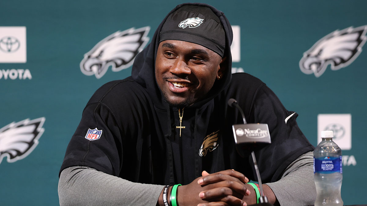 Eagles' Jordan Mailata shouts out young star with Micah Parsons comp, Jalyx Hunt