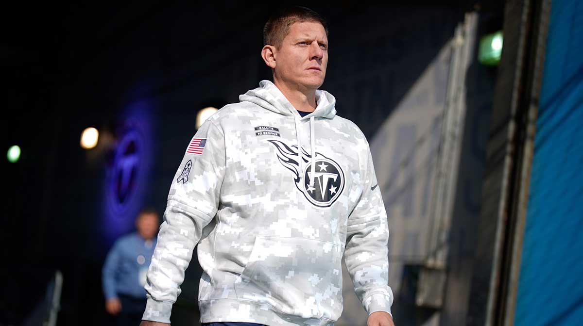 Tennessee Titans place kicker Nick Folk (6) heads out for warm ups before facing the Minnesota Vikings at Nissan Stadium. Jets free agency