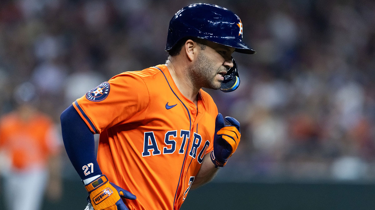 Houston Astros designated hitter Jose Altuve against the Arizona Diamondbacks at Chase Field.