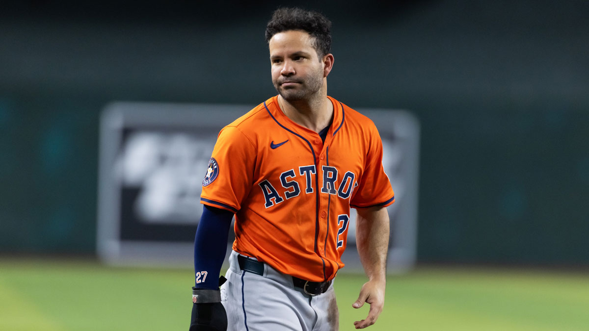 Houston Astros designated hitter Jose Altuve against the Arizona Diamondbacks at Chase Field.
