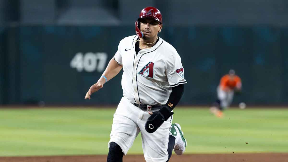 Arizona Diamondbacks first baseman Josh Naylor against the Houston Astros at Chase Field.