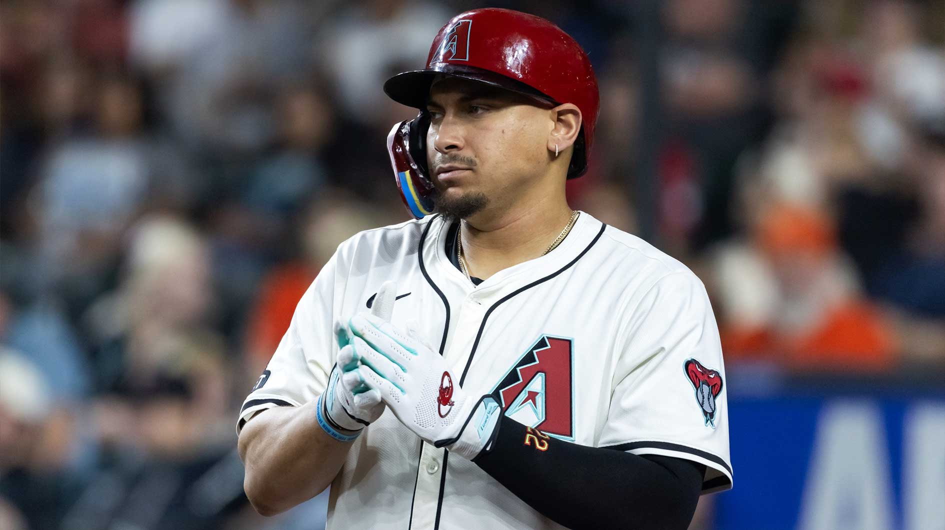 Arizona Diamondbacks first baseman Josh Naylor against the Houston Astros at Chase Field.