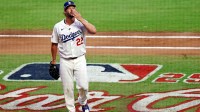 National League pitcher Clayton Kershaw (22) of the Los Angeles Dodgers leaves the game during the first inning during the 2025 MLB All Star Game at Truist Park. Mandatory Credit: Jordan Godfree-Imagn Images