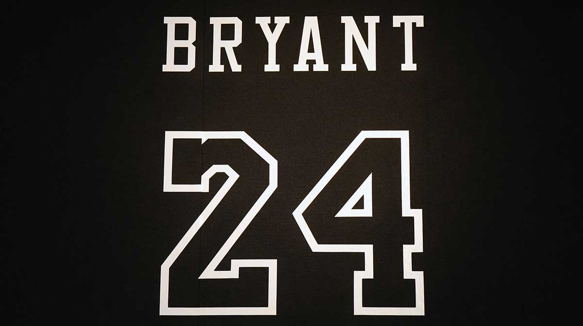 The Los Angeles Lakers retired jersey No. 24 of Kobe Bryant at the UCLA Health Training Center.