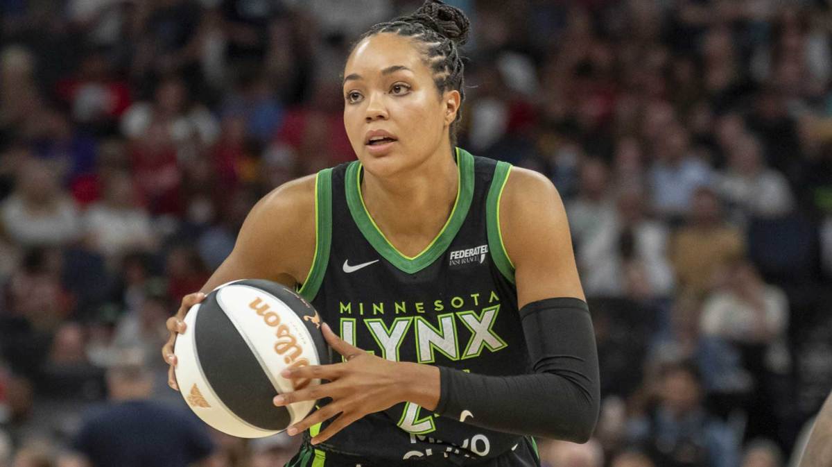 Minnesota Lynx forward Napheesa Collier (24) looks to pass the ball against the Indiana Fever in the second half during the Commissioner's Cup final at Target Center. Napheesa Collier strengthens with Western Conference Player of the Month win. She tightens her grip on WNBA MVP Race.