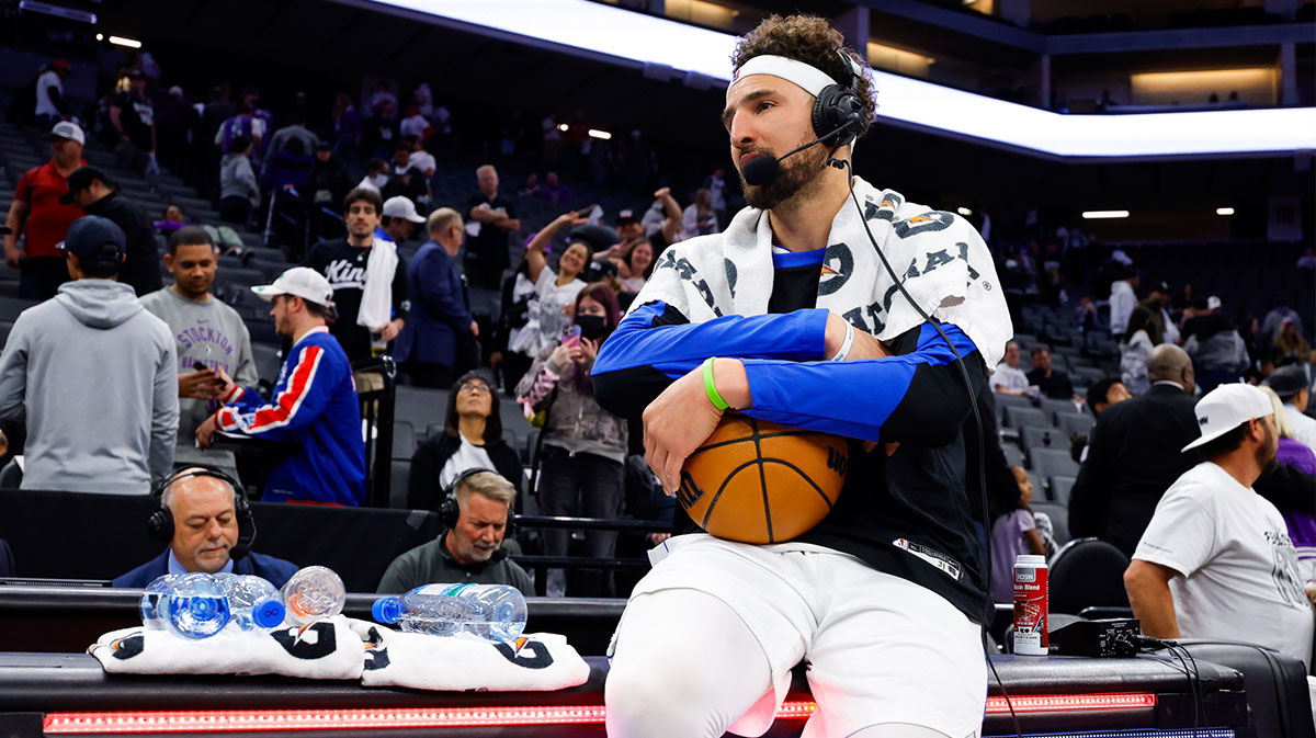 Dallas Mavericks star Klay Thompson, who sparked speculation he is dating Megan Thee Stallion after being seen in the background of her photos.