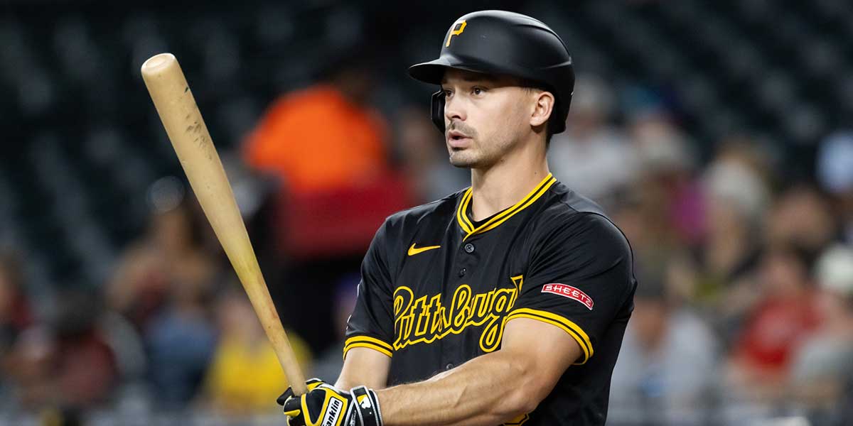 Pittsburgh Pirates outfielder Bryan Reynolds against the Arizona Diamondbacks at Chase Field.