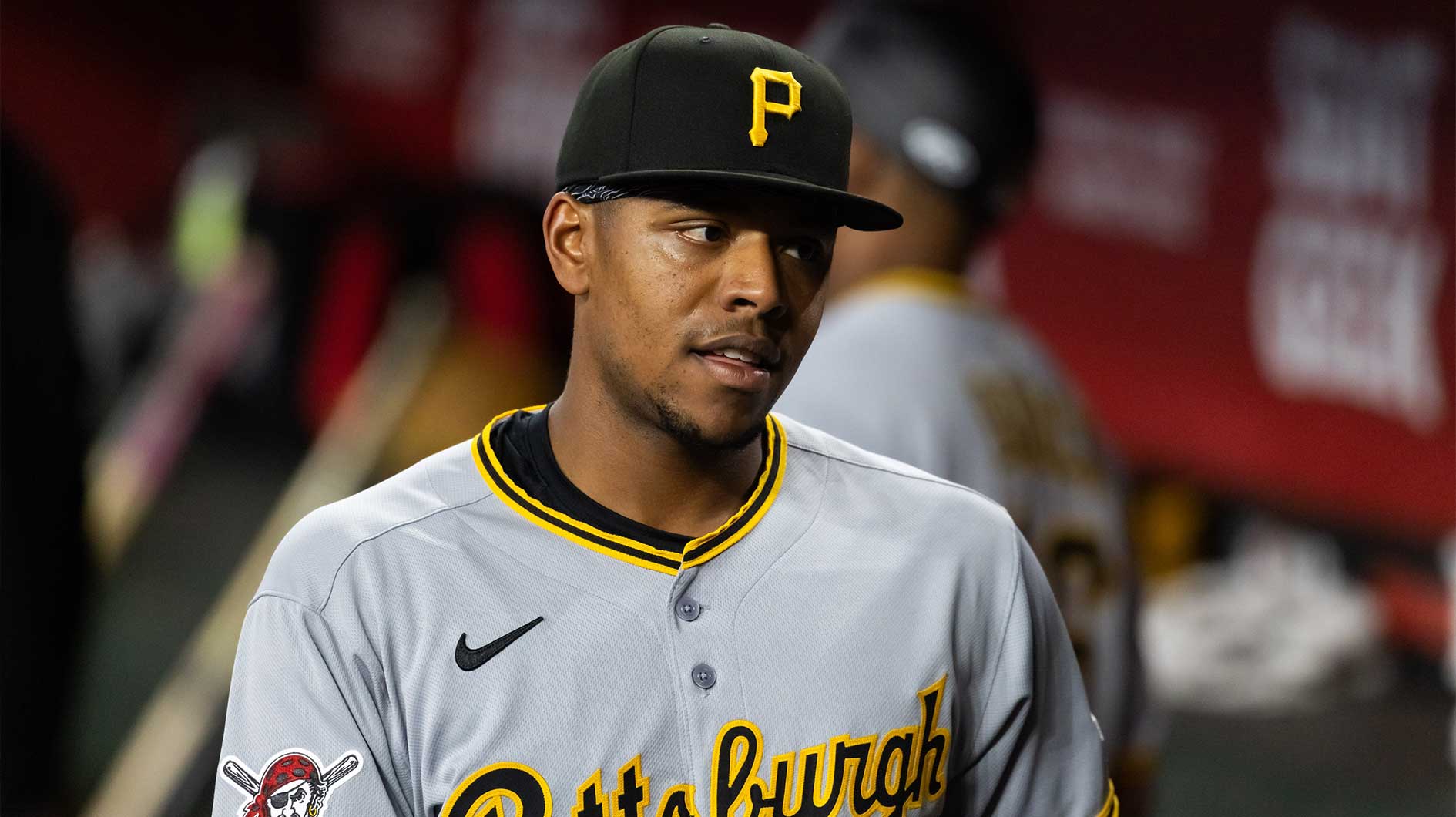 Pittsburgh Pirates infielder Ke'Bryan Hayes against the Arizona Diamondbacks in at Chase Field.