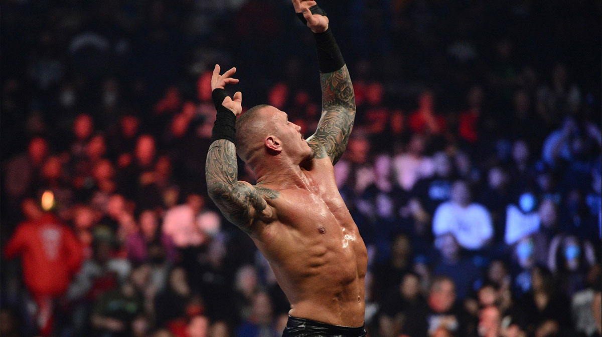 WWE star Randy Orton, who put on a lot of weight during his hiatus with an injury, at Survivor Series.