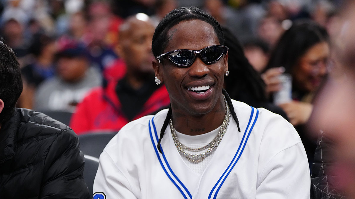 Rapper Travis Scott, who is training to wrestle in WWE.