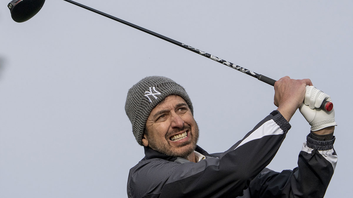 Ray Romano, who rapped the iconic Eminem song Lose Yourself at the American Century Celebrity Championship, at AT&T Pebble Beach Pro-Am.