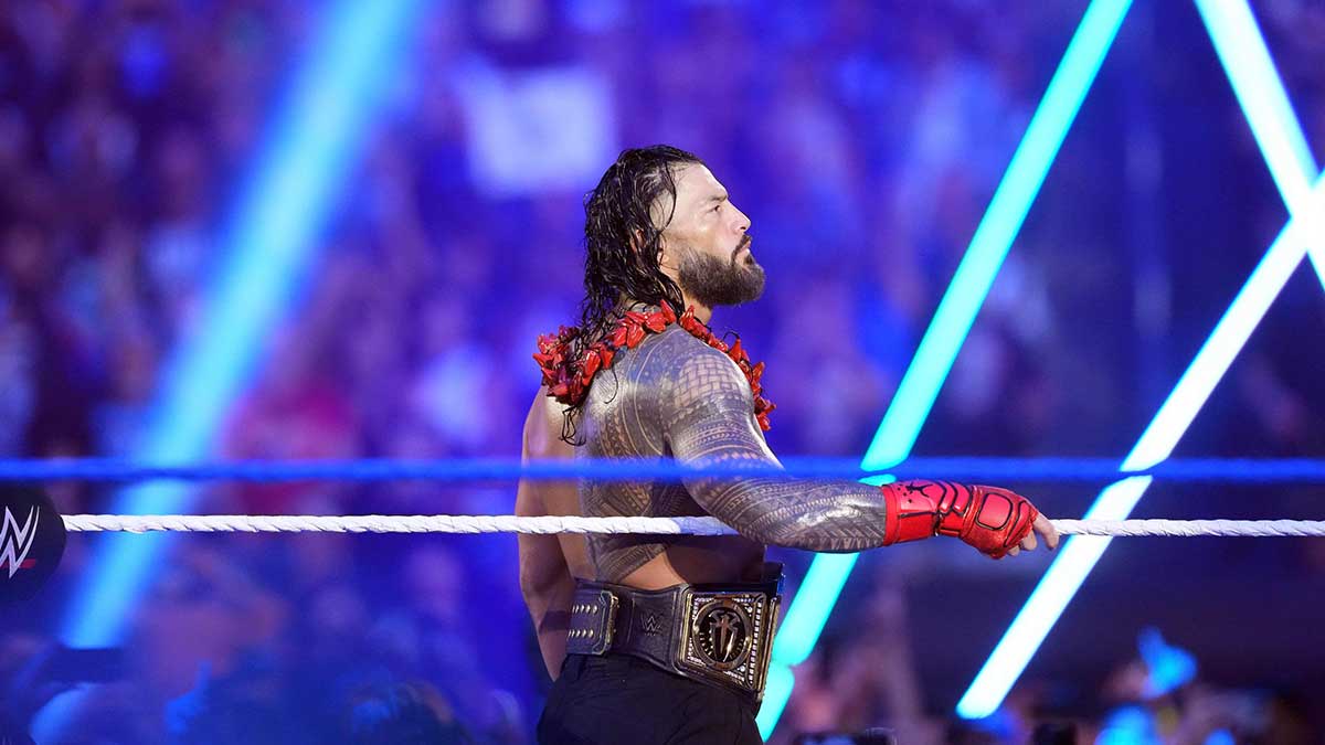 WWE star Roman Reigns, who was Yeeting with Jey Uso, at Royal Rumble.