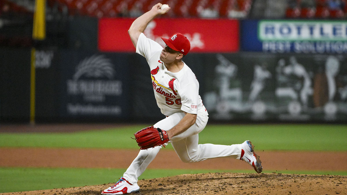 Ryan Helsley pitches against the Nationals