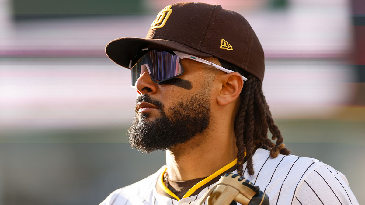 San Diego Padres right fielder Fernando Tatis Jr. (23) comes off the field during the sixth inning against the Philadelphia Phillies at Petco Park.