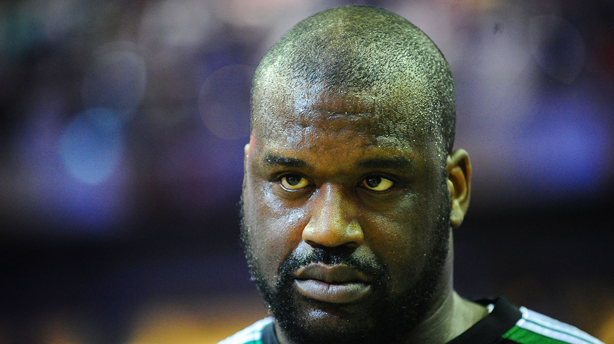 Boston Celtics center (36) Shaquille O'Neal against the Phoenix Suns at the US Airways Center.