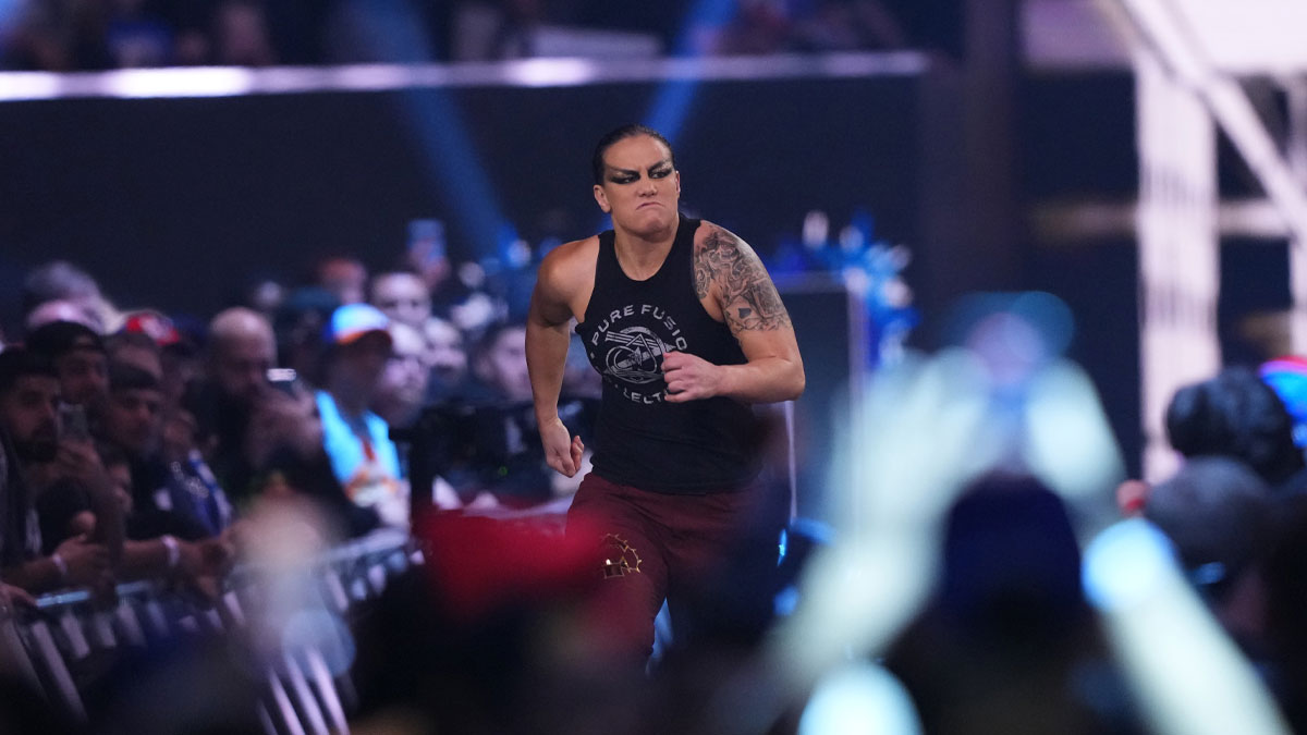 WWE star Shayna Baszler at the Royal Rumble.