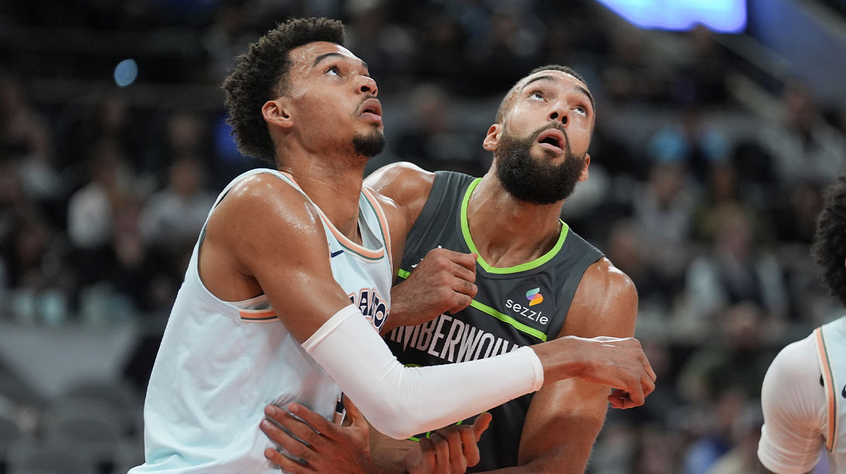 Spurs’ Victor Wembanyama, Rudy Gobert face off in different kind of battle