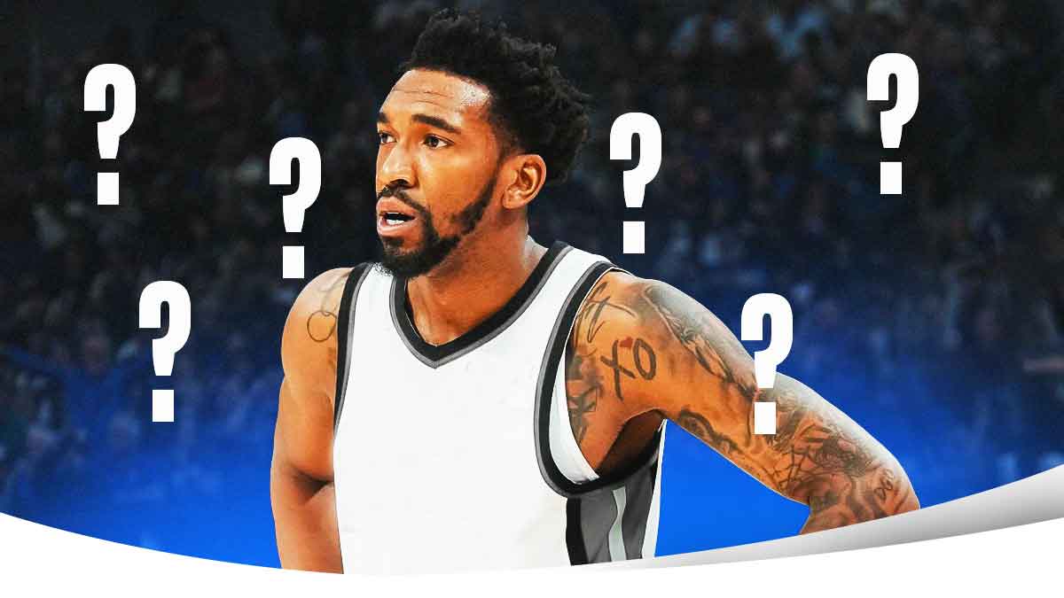 Kings' Malik Monk in blank uniform, question marks all over