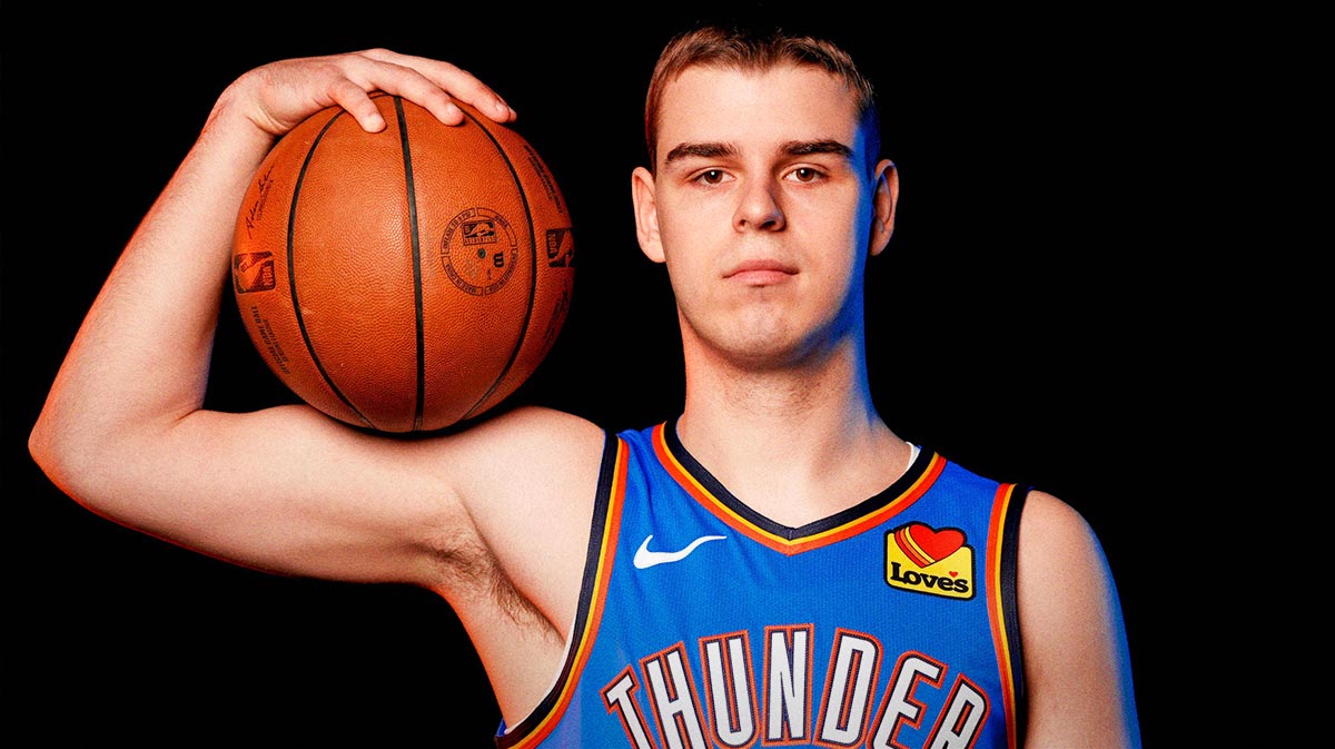 Nikola Topic is pictured during the Thunder media day at the Paycom Center in Oklahoma City