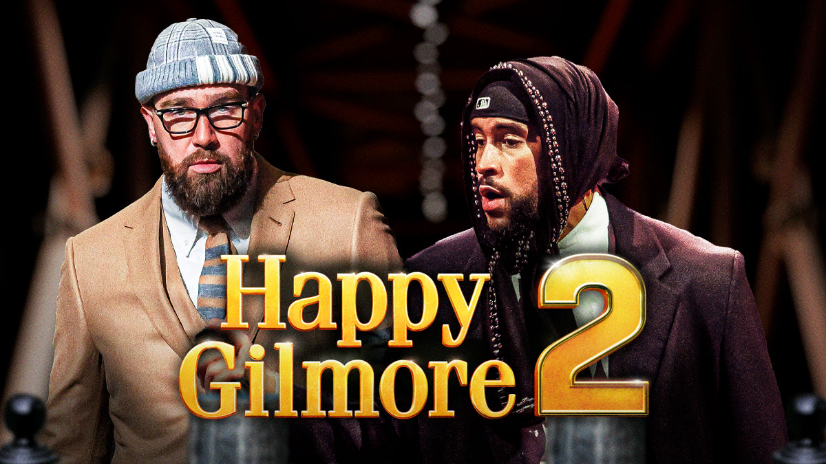Travis Kelce Bad Bunny Happy Gilmore 2