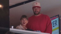 American singer-songwriter Taylor Swift and Kansas City Chiefs Travis Kelce are in attendance during the game between Edmonton Oilers and Florida Panthers in game four of the 2025 Stanley Cup Final
