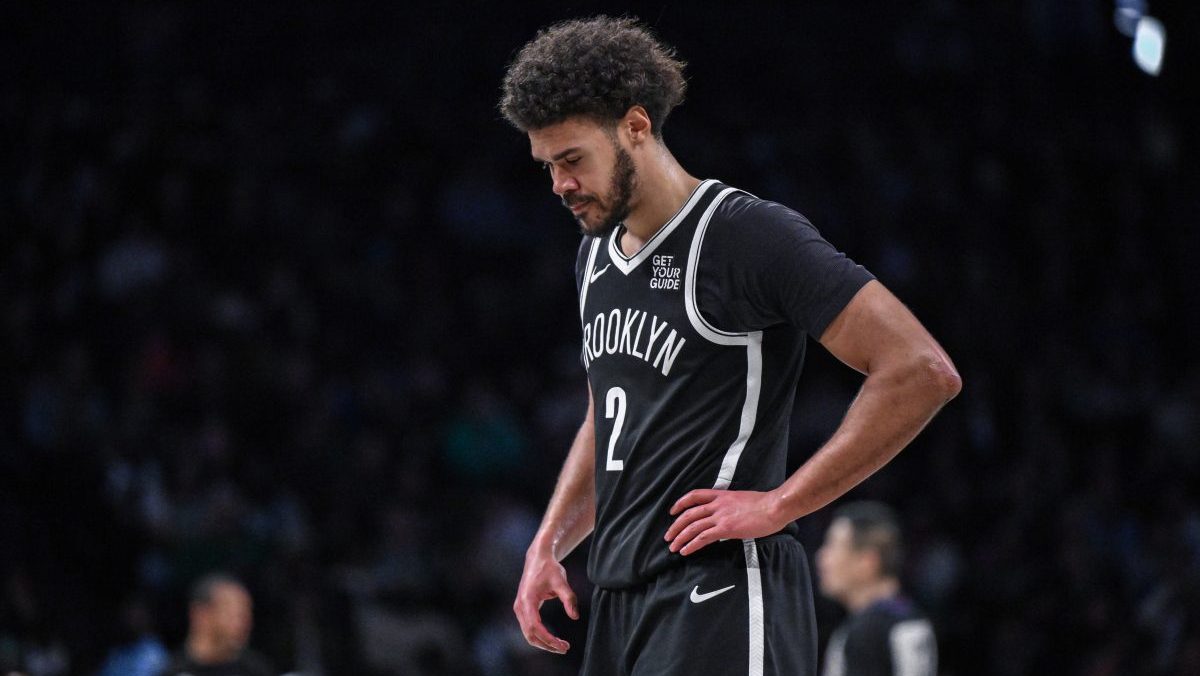 Brooklyn Nets forward Cameron Johnson (2) during the second half against the Boston Celtics at Barclays Center.