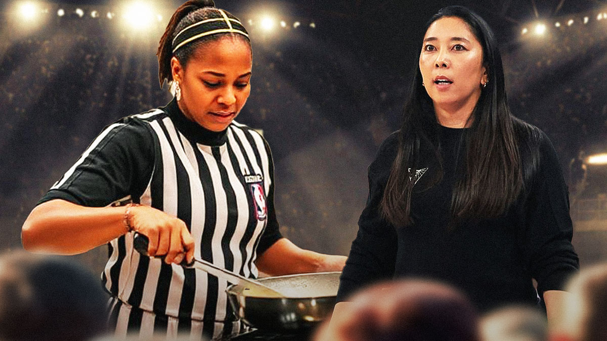 Natalie Nakase is angry as WNBA referees cook pancakes in a frying pan