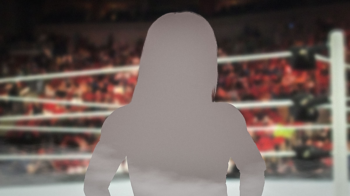 Silhouette of WWE NXT star Candice LeRae, who suffered an injury from her son.