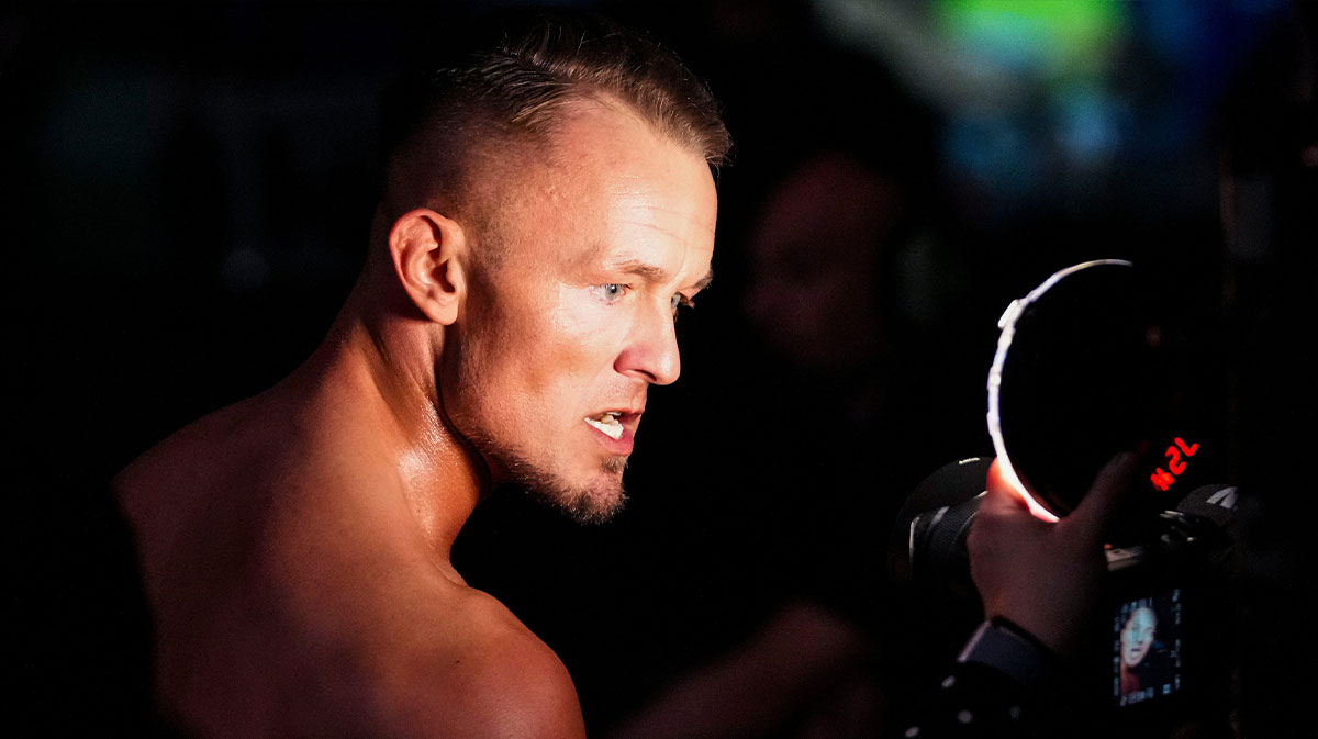 WWE star Ludwig Kaiser at the Royal Rumble.