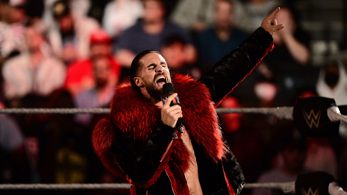 WWE star Seth Rollins, who recently spoke about his knee injury and when he could return.
