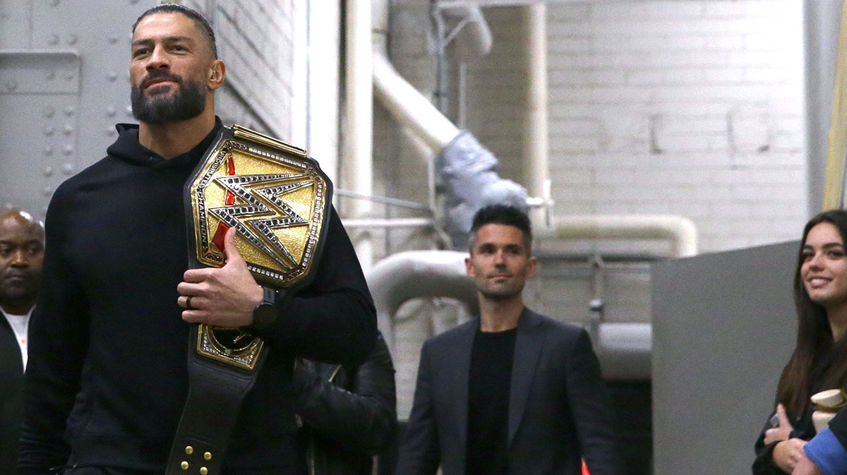 WWE star roman Reigns, who made his return during the July 14, 2025, edition of Monday Night RAW.