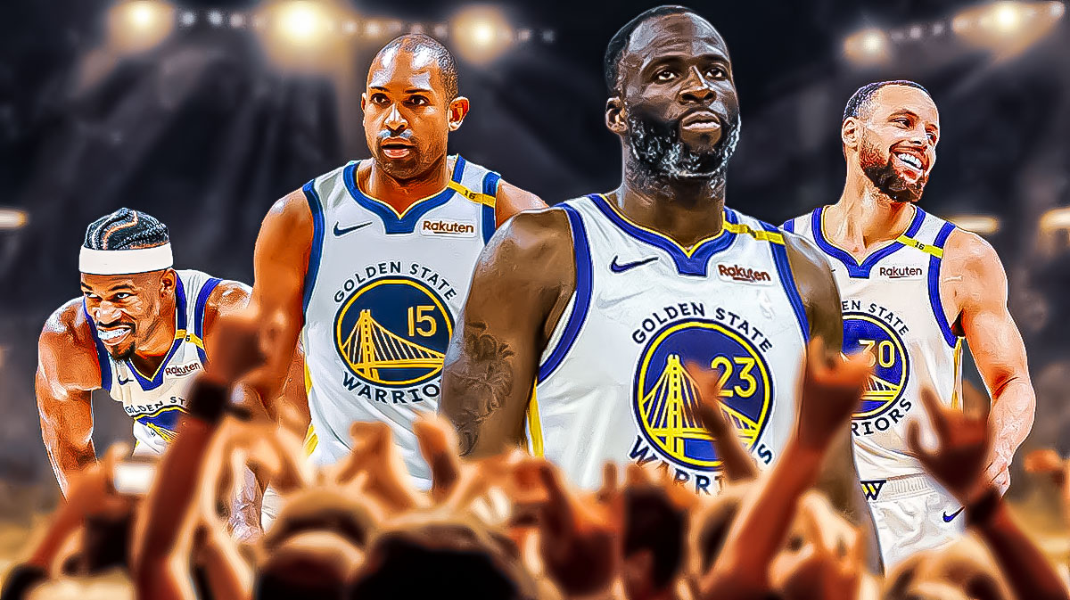 Warriors' Al Horford with Stephen Curry, Draymond Green, and Jimmy Butler