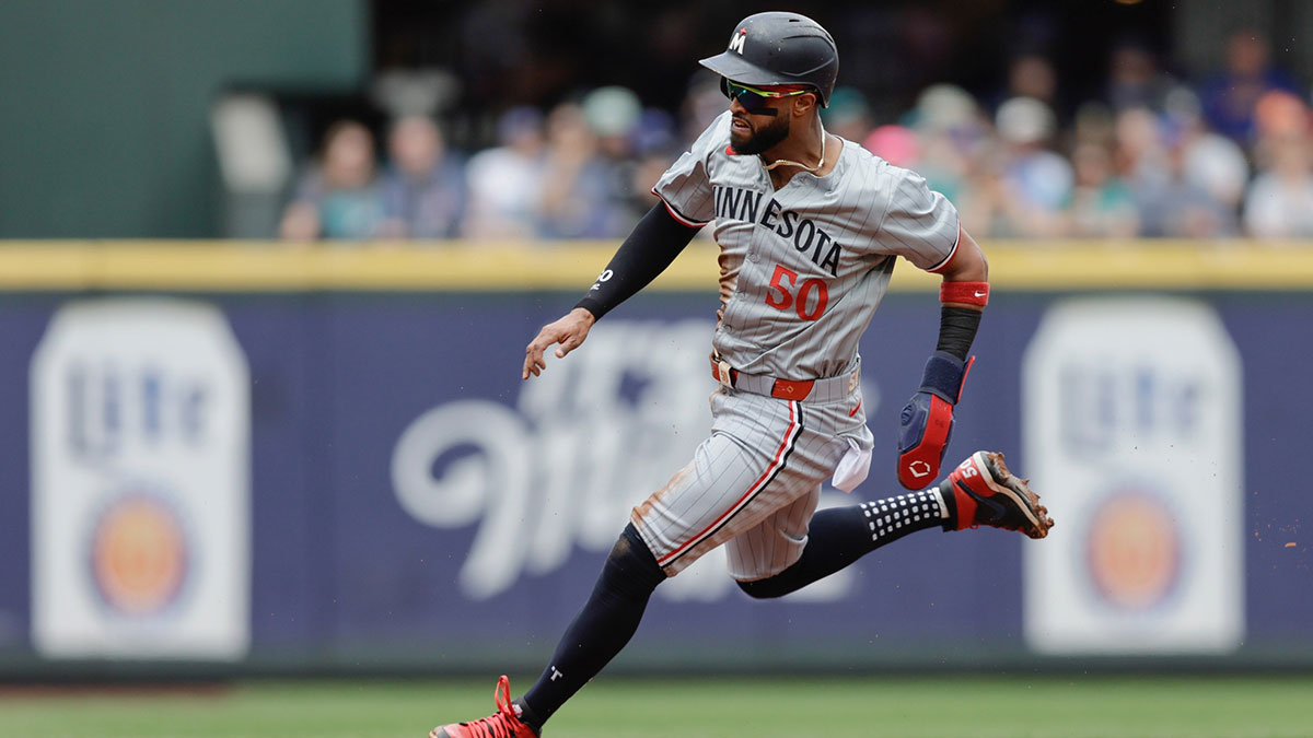 Minnesota Twins shortstop Willi Castro (50) runs the bases against the Seattle Mariners during the first inning at T-Mobile Park.