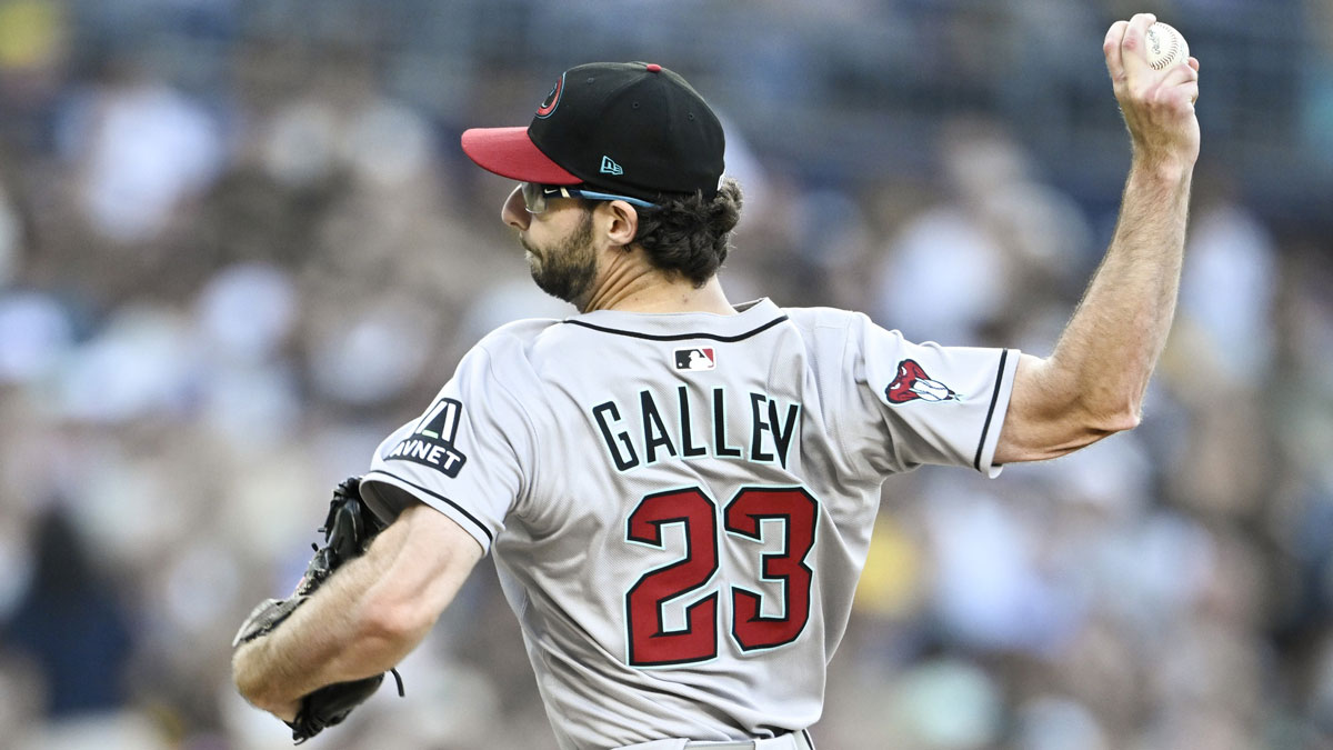 Arizona Diamondbacks starting pitcher Zac Gallen (23) delivers during the second inning against the San Diego Padres at Petco Park.