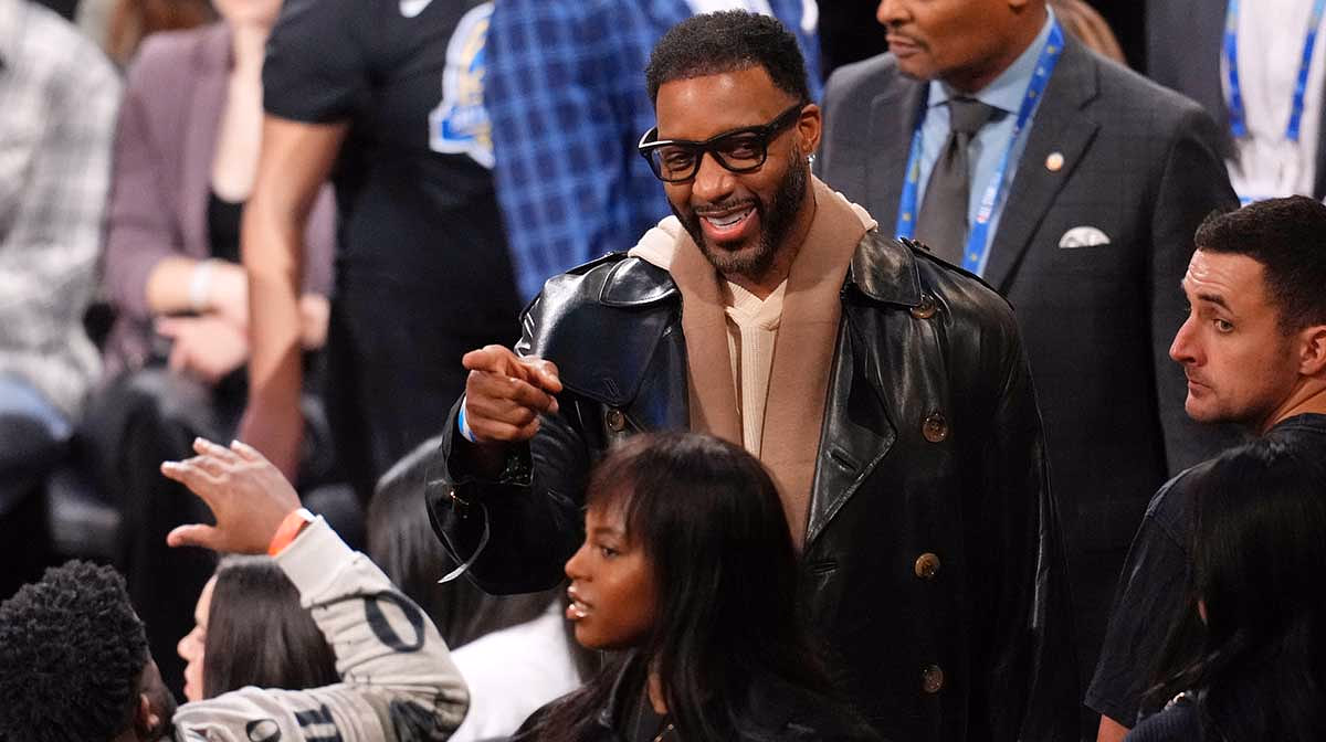 Tracy McGrady attends the 2025 NBA All Star Game at Chase Center.