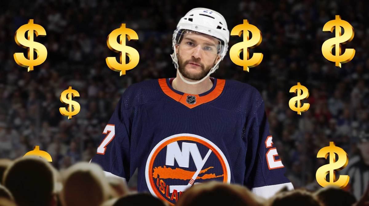 Jonathan Drouin with money signs New York Islanders