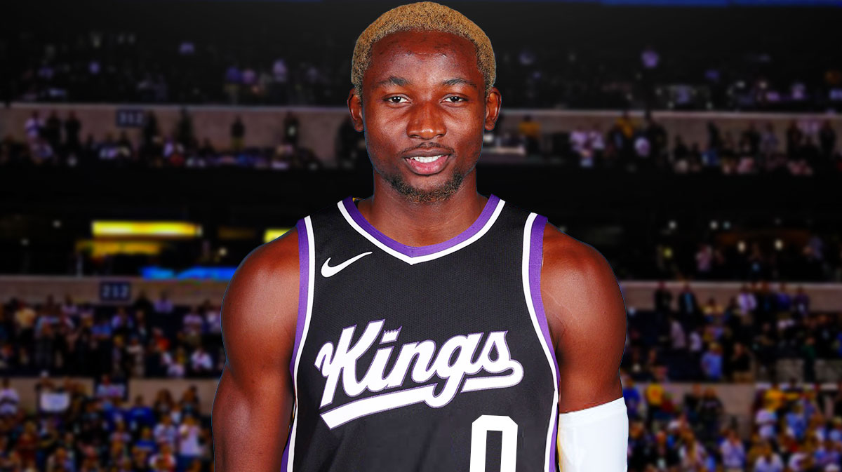 Jonathan Kuminga in Sacramento Kings jersey.