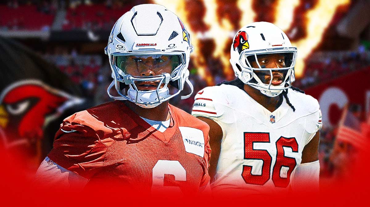 Cardinals RB James Conner and Cardinals DE Darius Robinson