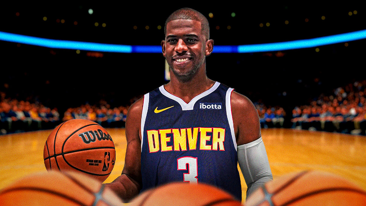 Chris Paul photoshopped in Nuggets jersey